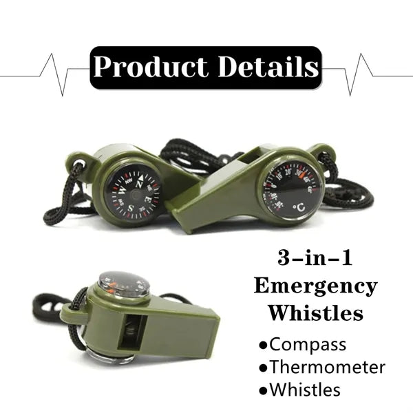 Multifunction Compass Whistle - Custom Imprint