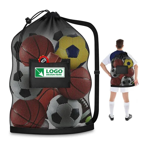 30" x 40" Extra Large Mesh Ball Bag With Strap