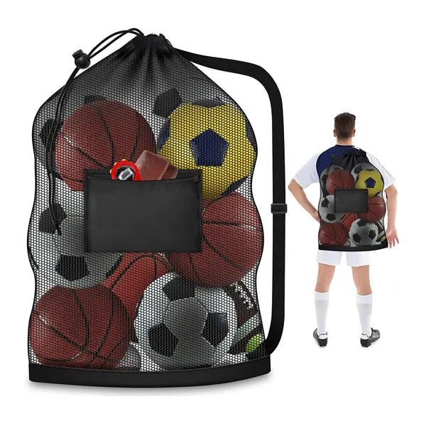 30" x 40" Extra Large Mesh Ball Bag With Strap