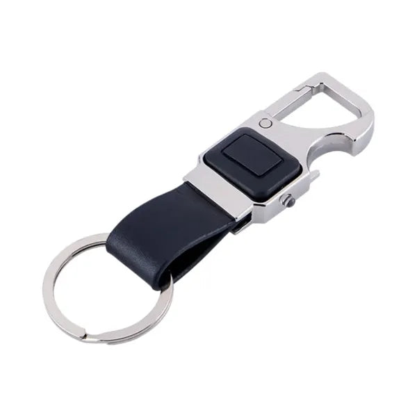 Led Leather Keychain Bottle Opener