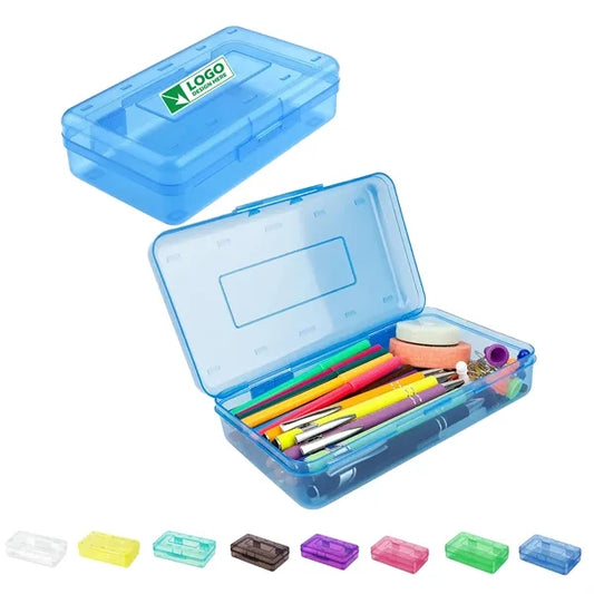 Large Capacity Clear Hard Pencils Case