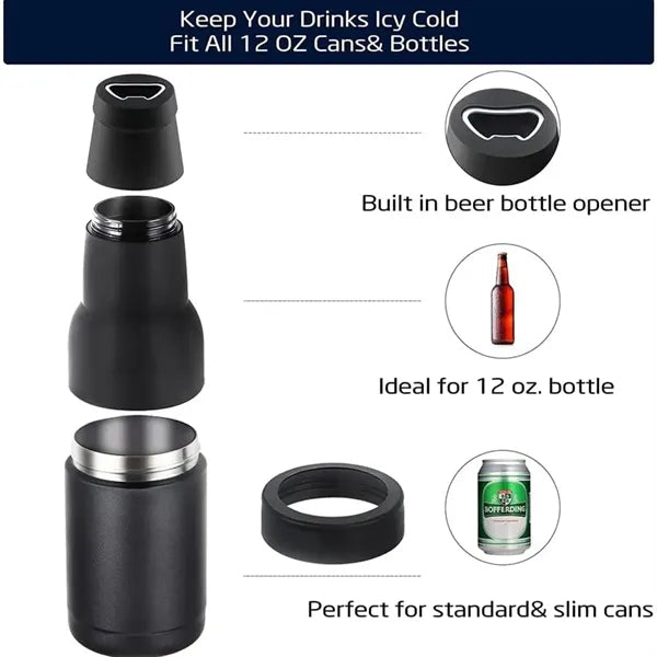 3 in 1 Can And Beer Bottle Insulator