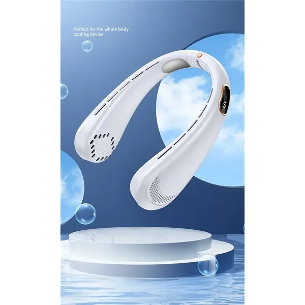 Blow Cold Air, 3 Speed Settings, Wearable Bladeless Neck Fan