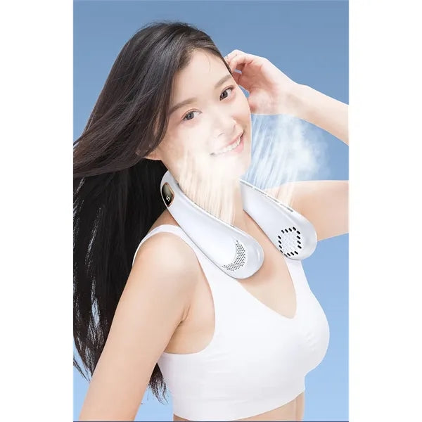 Blow Cold Air, 3 Speed Settings, Wearable Bladeless Neck Fan