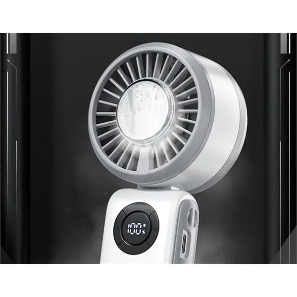 4 in 1 Handheld Portable Turbo Fan, 180 Foldable 6-Speed