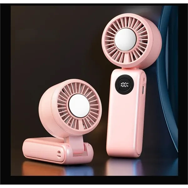 4 in 1 Handheld Portable Turbo Fan, 180 Foldable 6-Speed