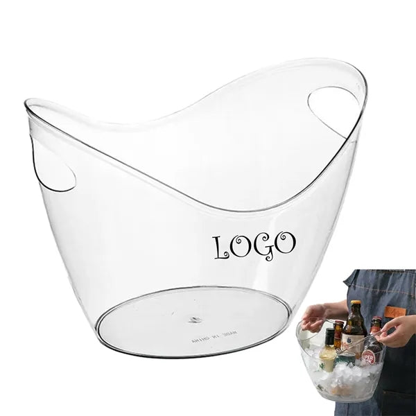 Acrylic Ice Bucket 4L for Drinks & Storage