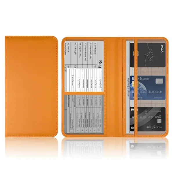 Premium Car Registration Insurance Card Holder