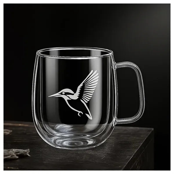 Engraved Double Wall Coffee Mug - 10 oz