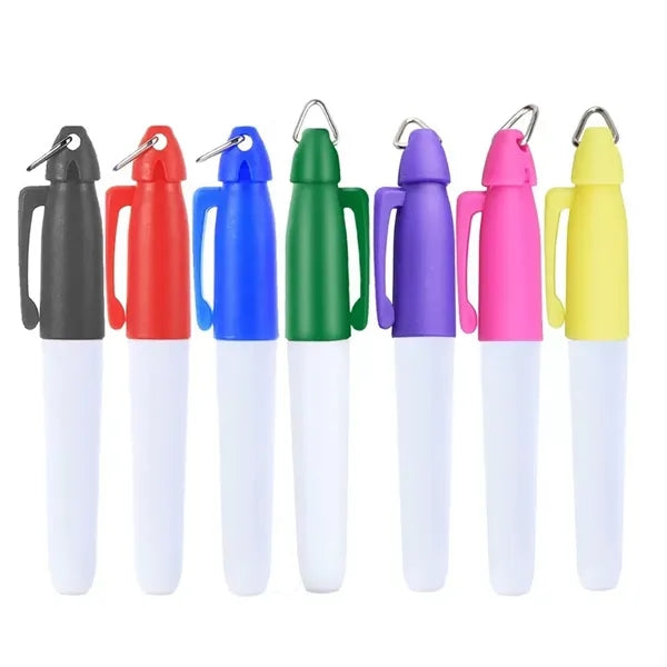 Golf Ball Line Marker Pen with Keychain