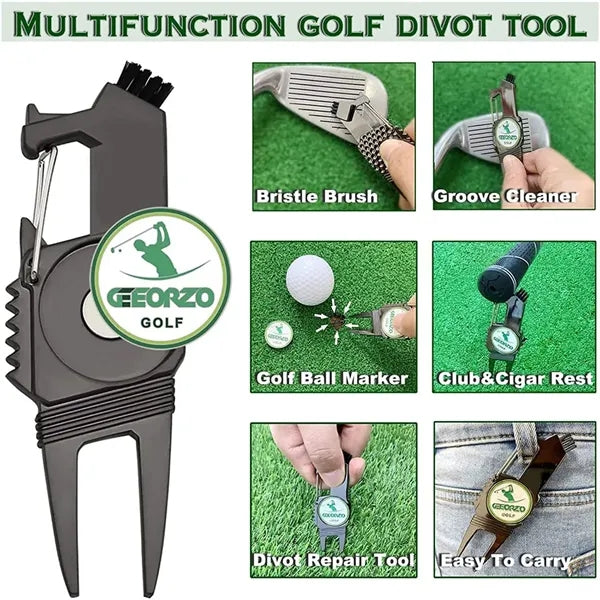5 In 1 Multifunction Magnetic Pitch Repair Golf Tool