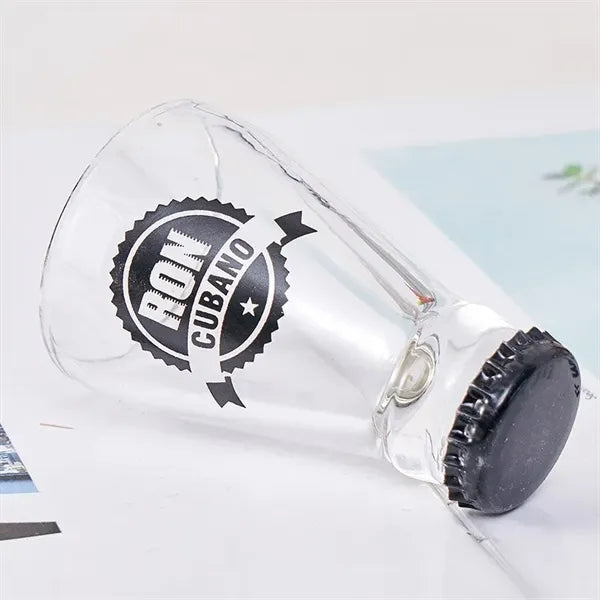 3oz Beer Bottle Top Shot Glass