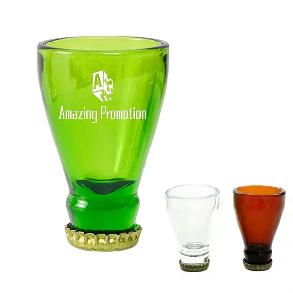 3oz Beer Bottle Top Shot Glass