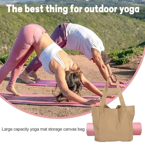 Canvas Yoga Gear Tote