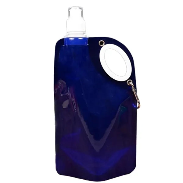 25oz Portable Foldable Water Bottle w/ Carabiner