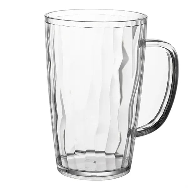 18oz Plastic Clear Beer Mug w/ Handle