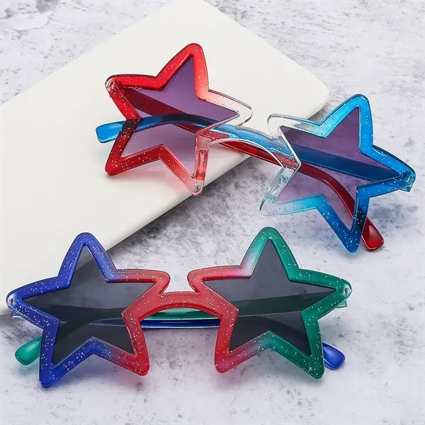 Beach Party Punk Pentagram Star Shape Sunglasses