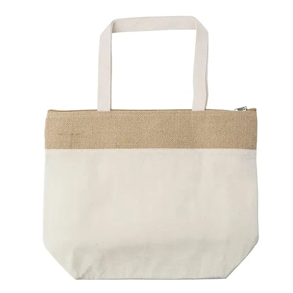 Jute & Cotton Cooler Tote