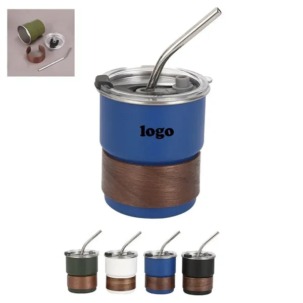 Wooden Sleeve Stainless Steel Water Cup