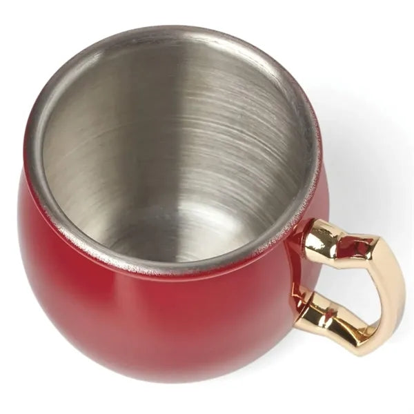 Stainless Steel Moscow Mule Mug with Plated Handle