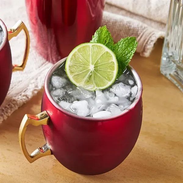 Stainless Steel Moscow Mule Mug with Plated Handle