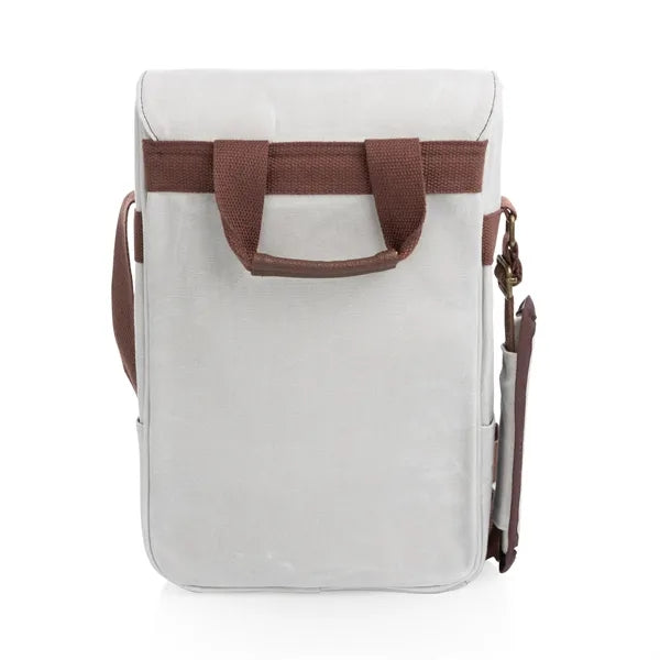 Two Bottle Insulated Wine and Cheese Cooler Tote