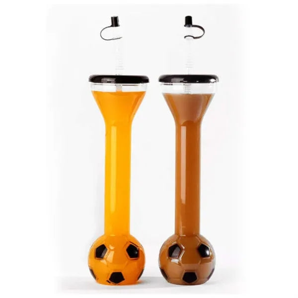 Football Base Tumbler with Straw for Sports