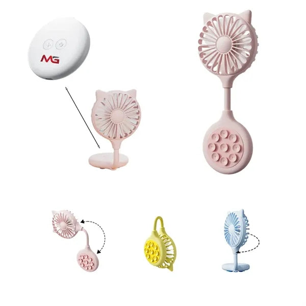 Foldable Fan With Suction Cup
