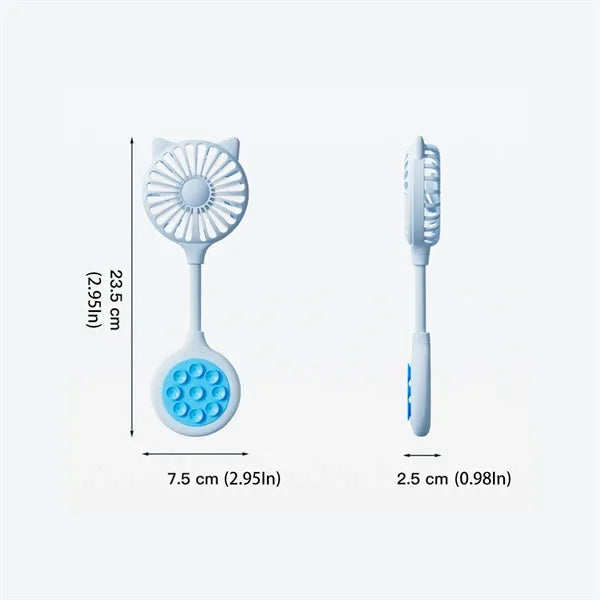 Foldable Fan With Suction Cup
