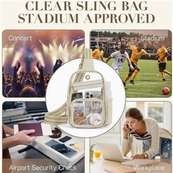 Pvc Clear Sling Bag