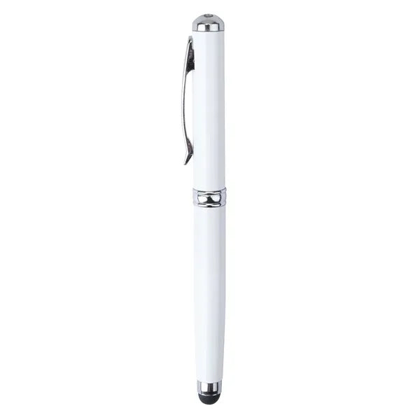 Plcard 4-in-1 LED Laser Pointer Stylus Metal Ballpoint