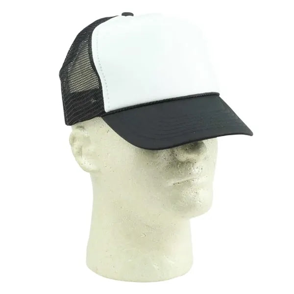 Flat Bill Mesh Back Trucker Hat
