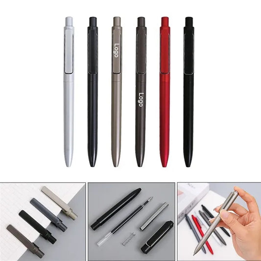 Luxury Metal-Finish Retractable Gel Pen