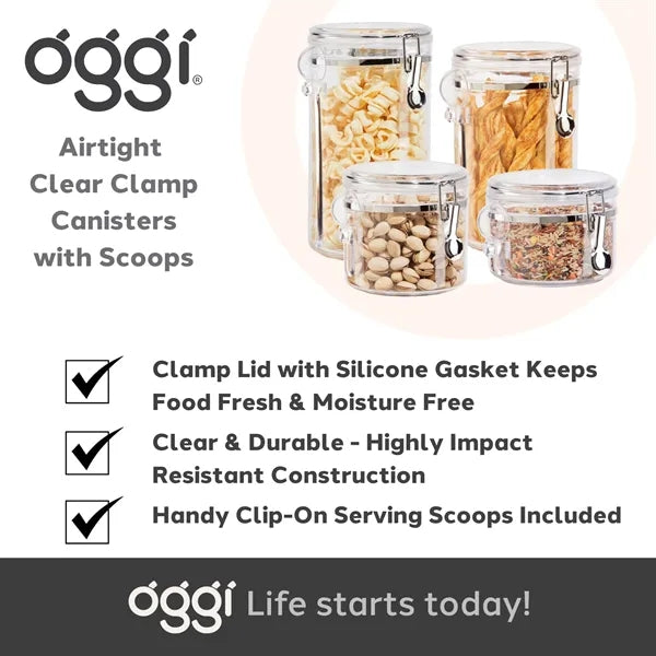 Ultra-Seal Clear Acrylic Food Canister - Kitchen Essential