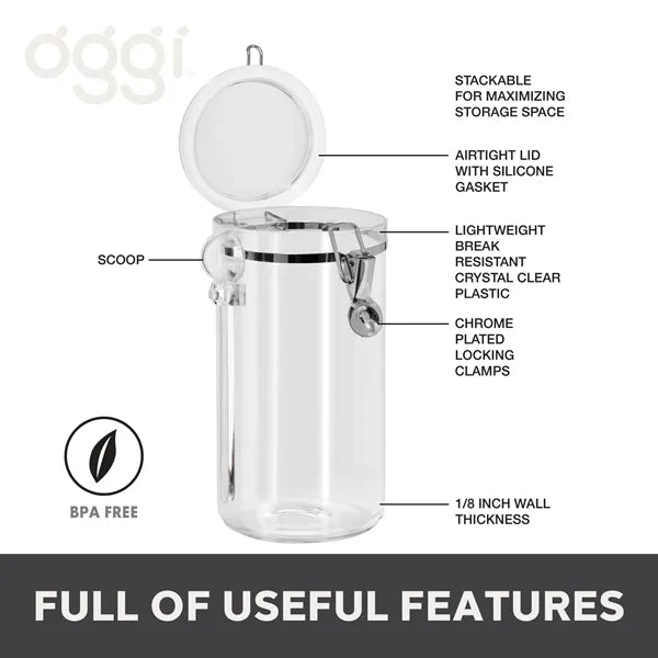 Ultra-Seal Clear Acrylic Food Canister - Kitchen Essential