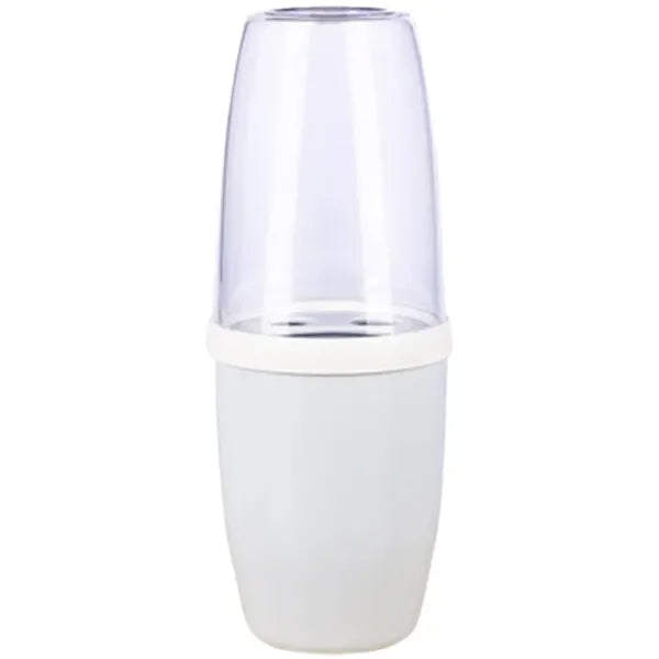 Portable PP Toothbrush Case Travel Storage Cup w/ Lid