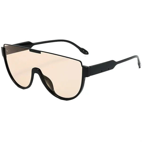Vintage Semi-Round Oversized UV400 Sunglasses