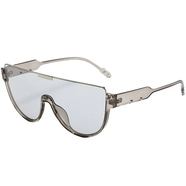 Vintage Semi-Round Oversized UV400 Sunglasses