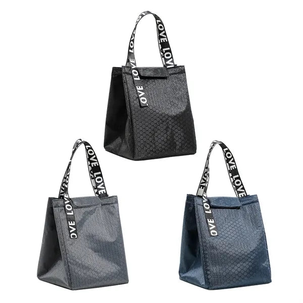 Football Pattern Insulated Lunch Bag for Work & School