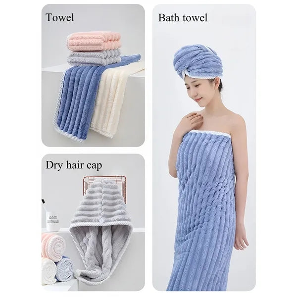 Coral Velvet Towel Extra Large Ultra Absorbent Free Shipping