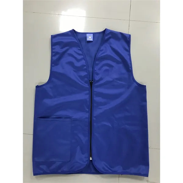 Supermarket Zipper clerk pocket staff Uniform Vest