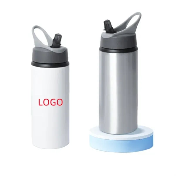 Aluminum Bottle with Straws Lids