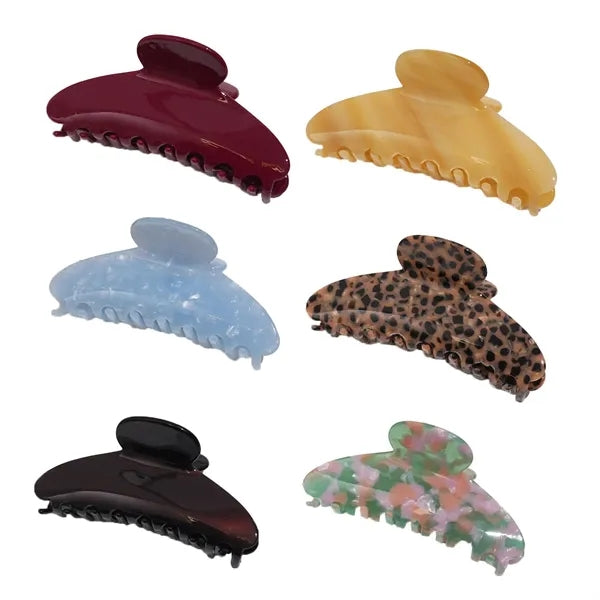 Fashion Summer Women 4.33Inch Large Acetate Hair Clip