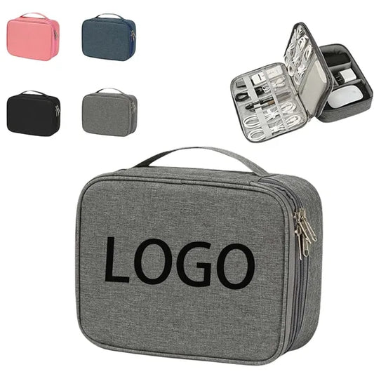 Multi-functional double-layer organizer tote bag