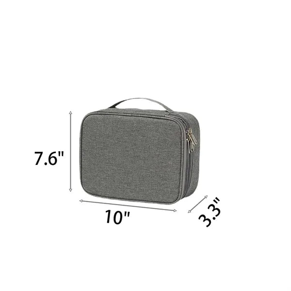 Multi-functional double-layer organizer tote bag