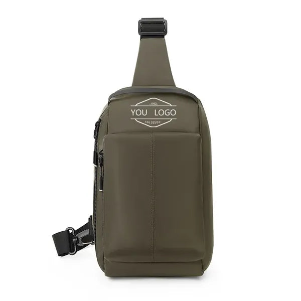 Customization Available Men's Chest Bag Oxford Fanny Pack