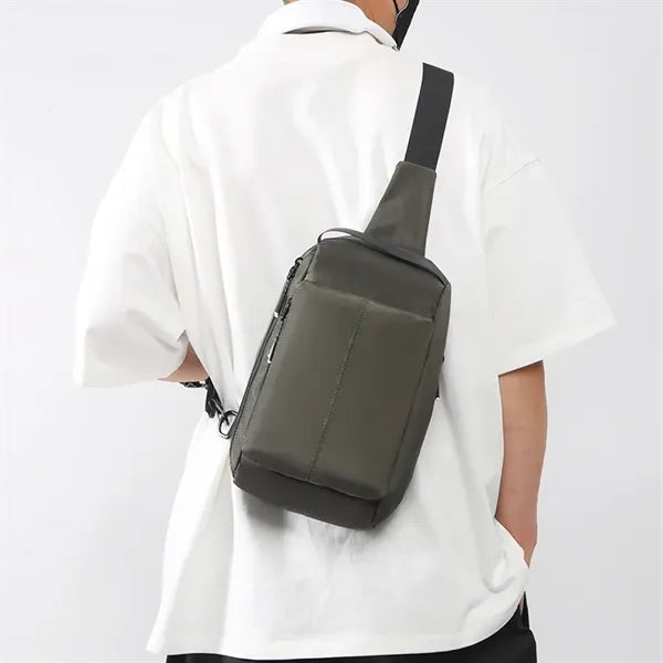 Customization Available Men's Chest Bag Oxford Fanny Pack