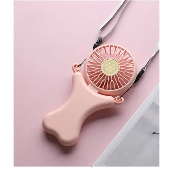 Personal Necklace Mini Fan 300mAh Hands-Free USB 3 Settings