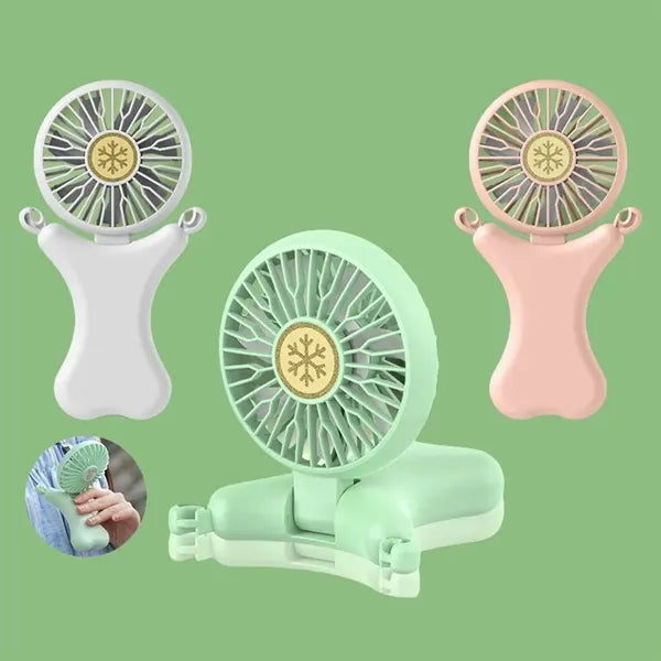 Personal Necklace Mini Fan 300mAh Hands-Free USB 3 Settings
