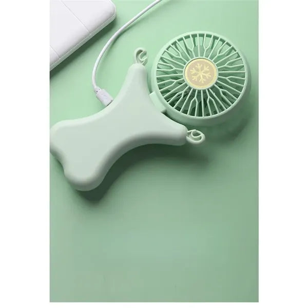 Personal Necklace Mini Fan 300mAh Hands-Free USB 3 Settings